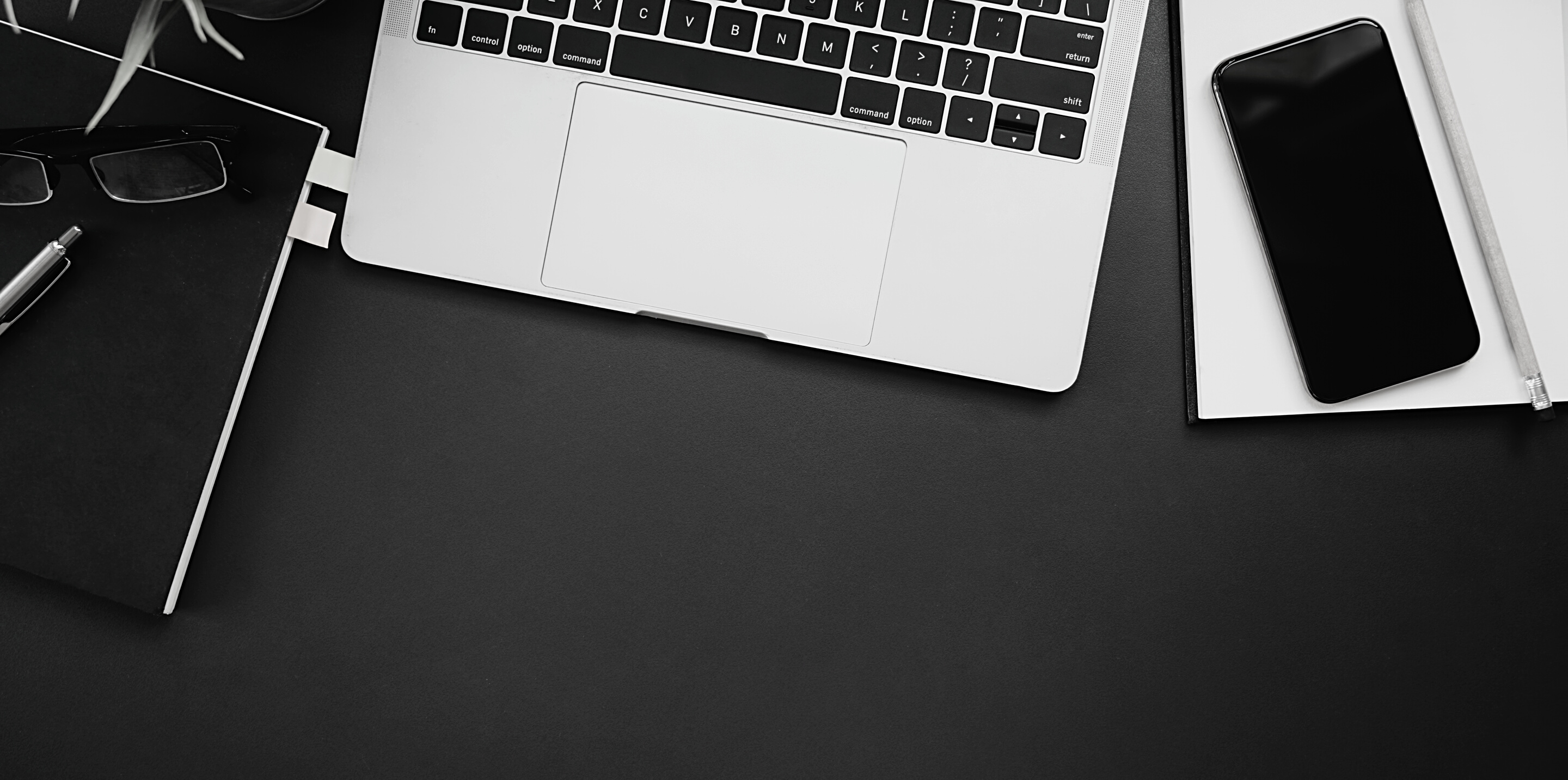 Silver and Black Laptop Computer